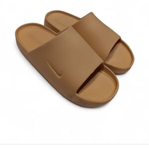 Nike Calm Slide Slippers 'Khaki Beige' Sz 7M